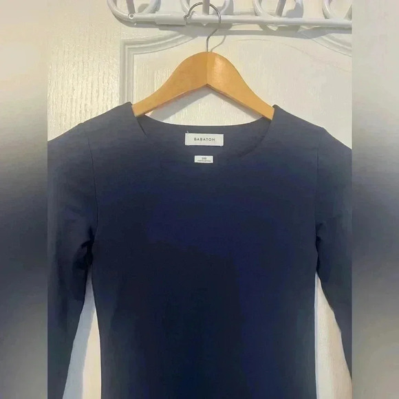 Navy Blue Aritzia/Babaton Long Sleeve Dress in Size 2XS - Picture 3 of 5